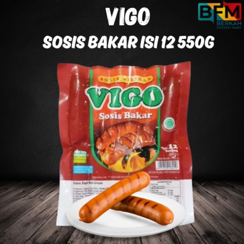 

Vigo Sosis Bakar Isi 12 550g/Vigo Sosis Bakar Isi 7 500g