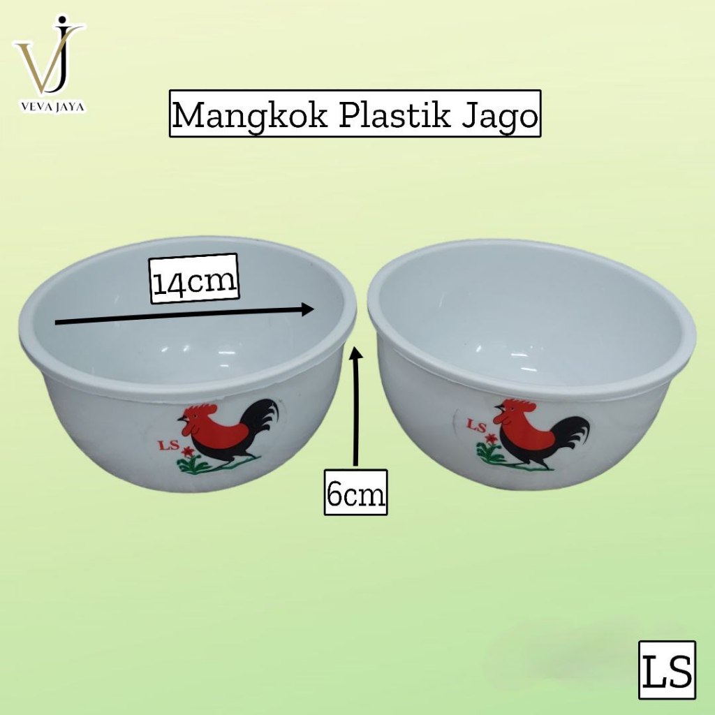 Mangkok plastik ayam jago LS high quality/ mangkok melamin