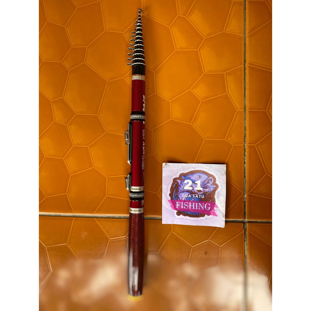 Joran Tegek Versus Spectal / Full Carbon / 360cm - Sudah Pasang 15 Ring dan relset