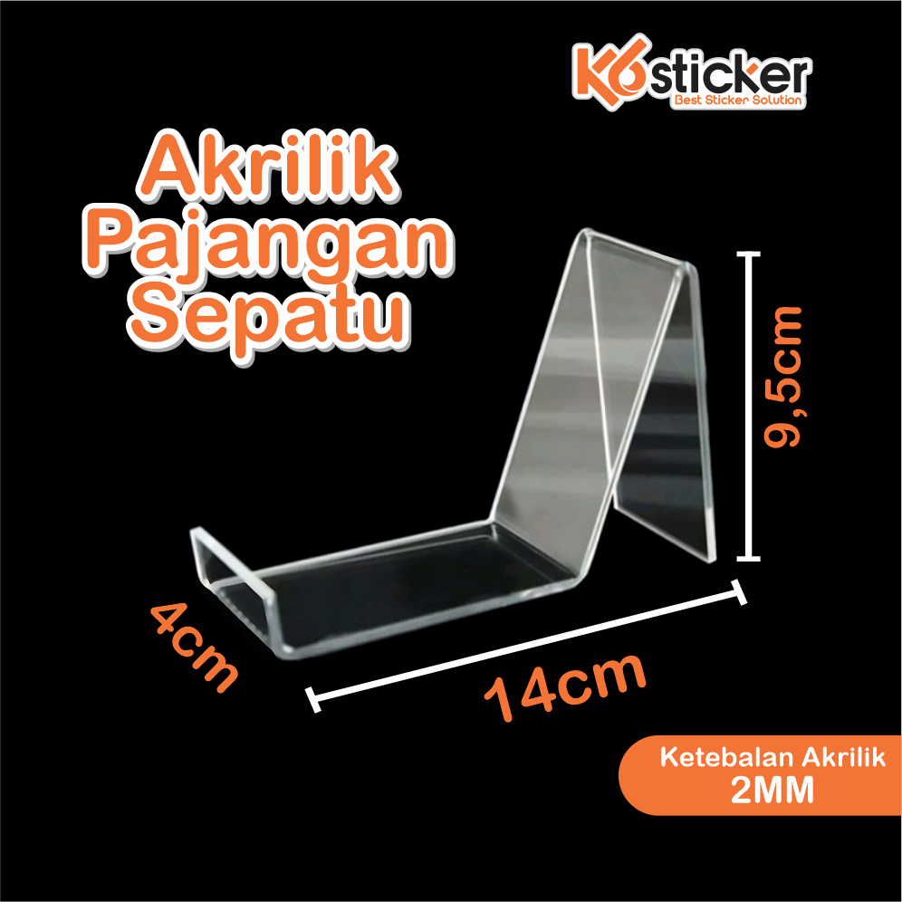 Display Sepatu Acrylic / Stand Sepatu Akrilik / Akrilik display stand sepatu / akrilik pajangan sepa