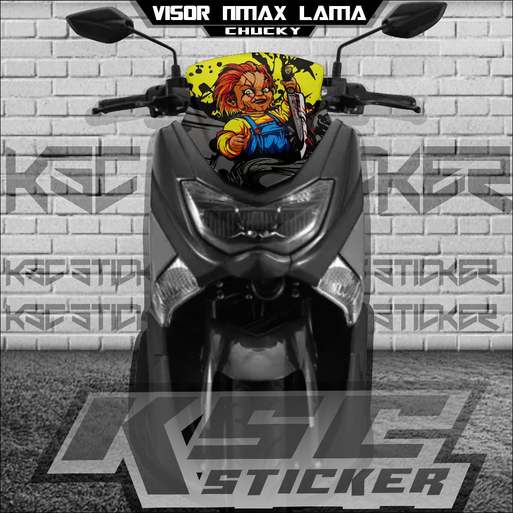 DECAL STICKER VISOR NMAX OLD 2015 2016 2017 2018 2019 STICKER VISOR NMAX NEW 2020 2021 2022 2023 202