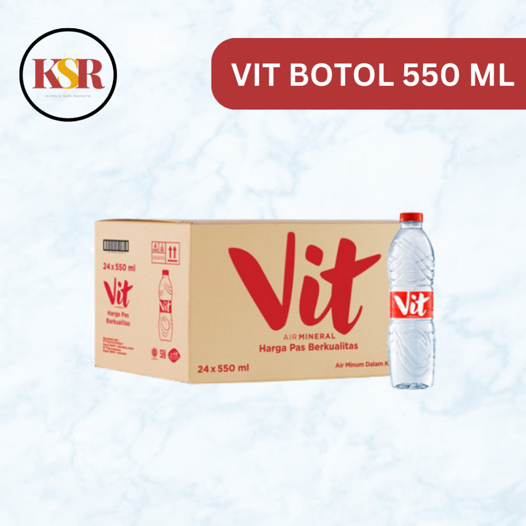 

[KSR] VIT Botol 550 ml Dus - 24 x 550ML [Khusus Bandung]