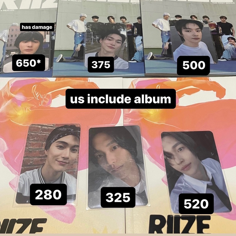 riize us exclusive photocard album rise and realize b&n barnes noble amazon walmart cover a b ver an