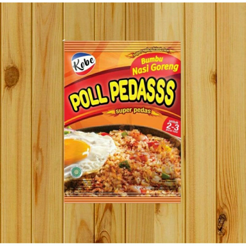 

Kobe Bumbu Nasi Goreng Poll Pedas 20g