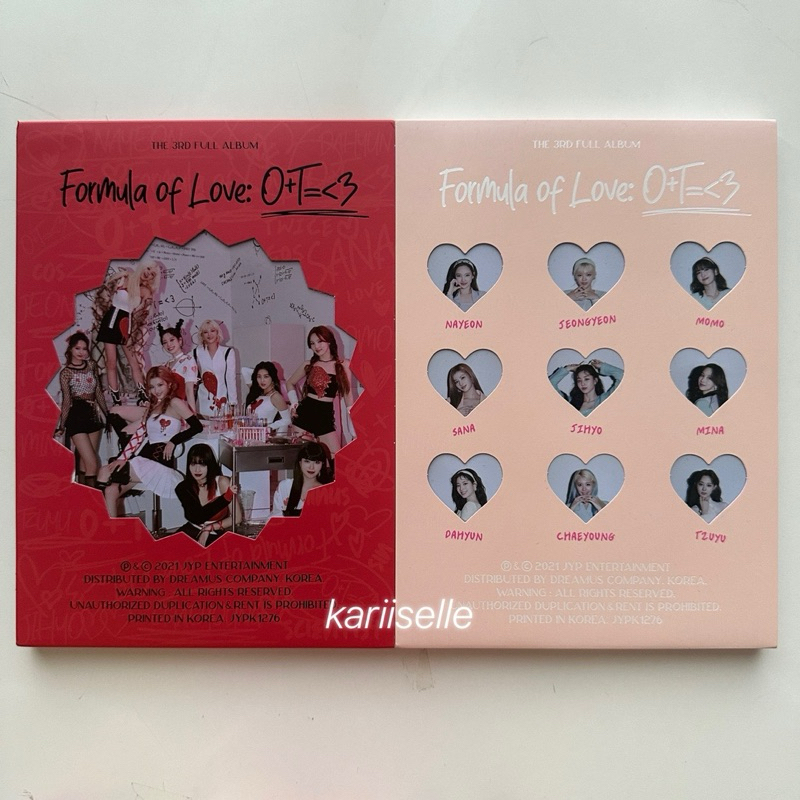 TWICE FORMULA OF LOVE ALBUM ONLY BREAK IT FULL OF LOVE VERSION SANA COVER lfb ph fol explosion study