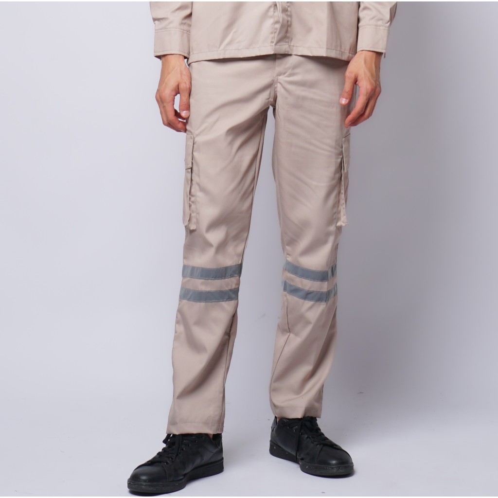 Celana Safety Wearpack Warna Cream Coksu Krem