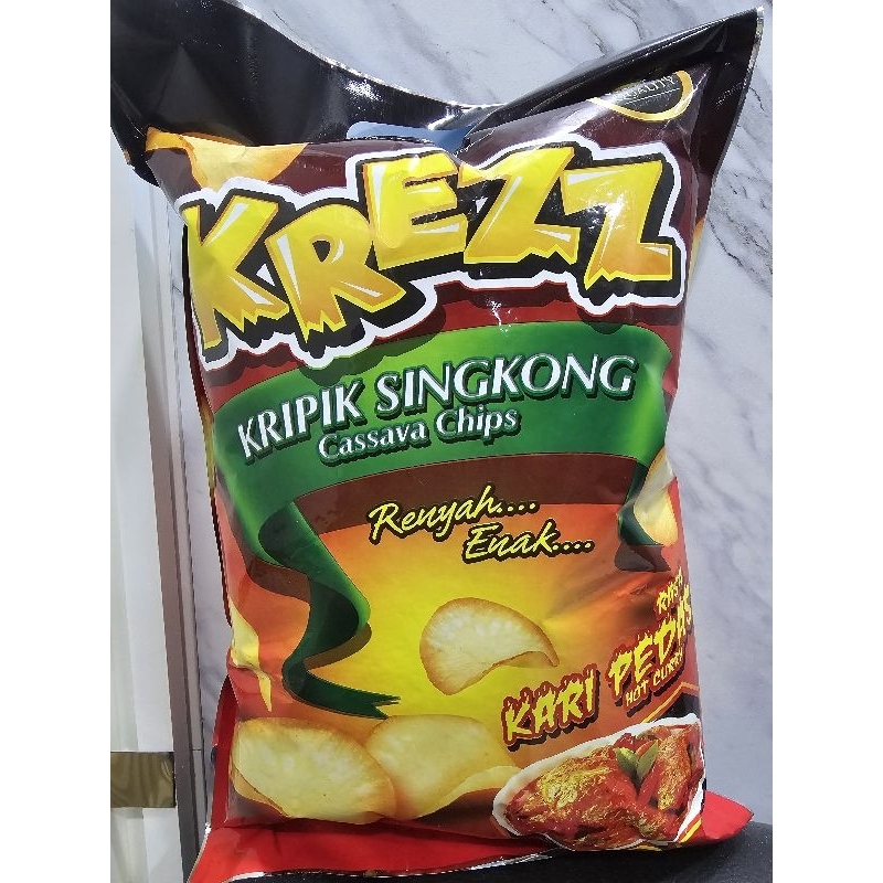 

keripik ubi KREZZ singkong rasa kari pedas