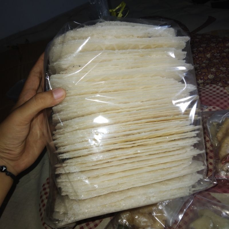 

krupuk gambir / pentol ghepek khas Pantura
