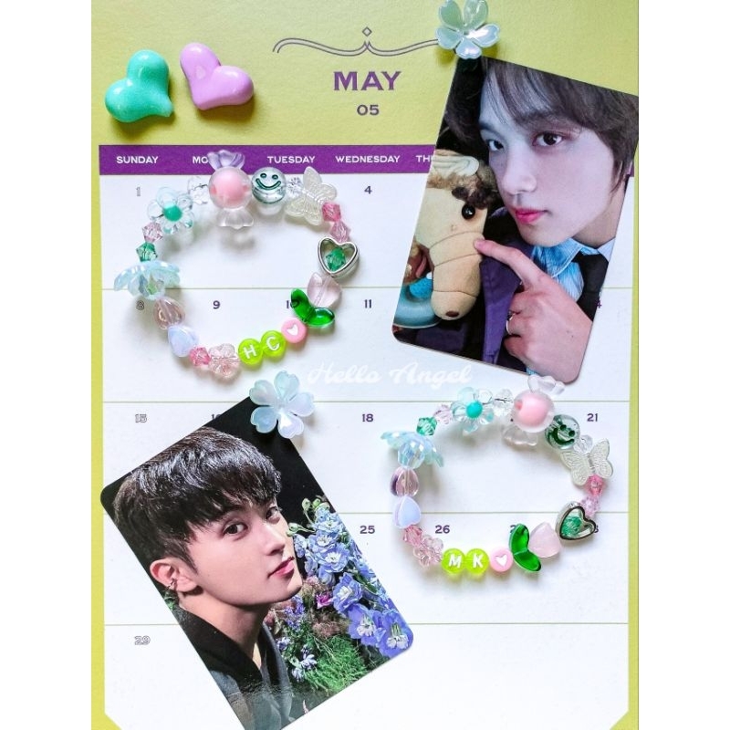 NCT Dream The Dream Show 3 Edition Beads Bracelet Gelang Manik Hijau Pink Mark Renjun Jeno Haechan J