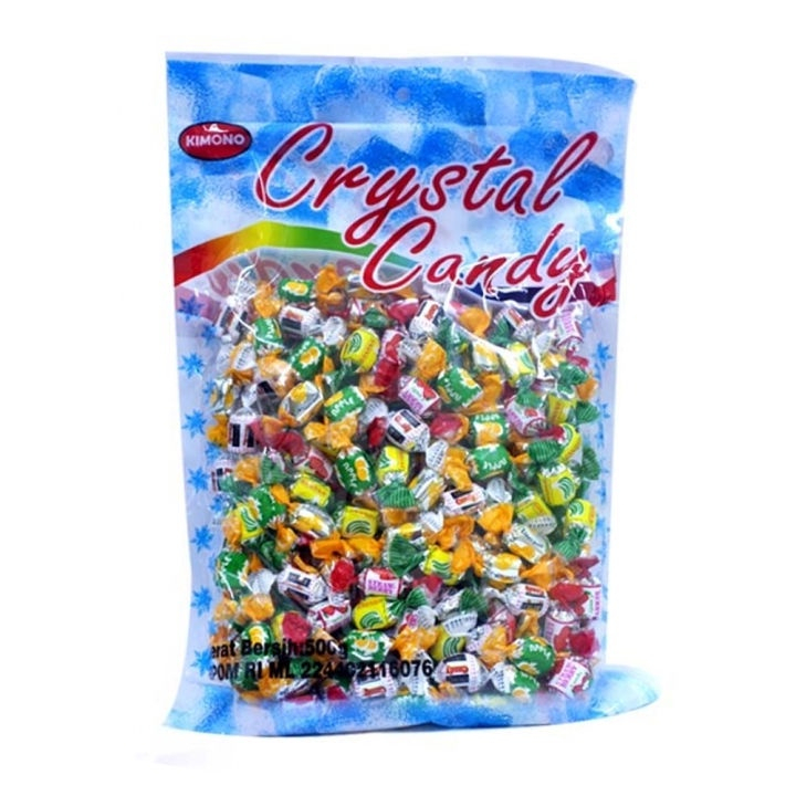 

Kimono Crystal Candy Permen Aneka Rasa 500 gr Permen Xiao mimi assorted candy 500gr