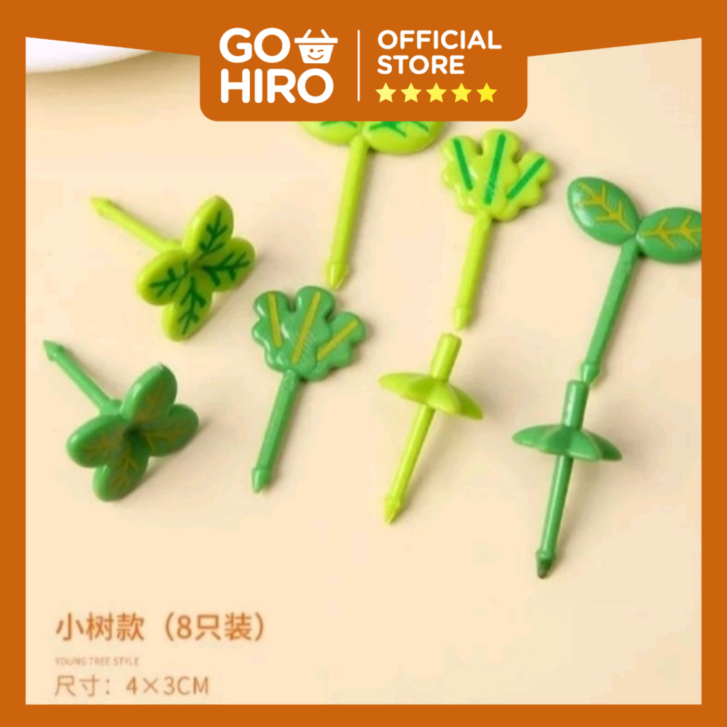 Tusukan Bento Daun / /Foodpicks Leaves/ Tusuk Bekal Anak /Tusukan Penghias Bento /Tusakan Gemoy