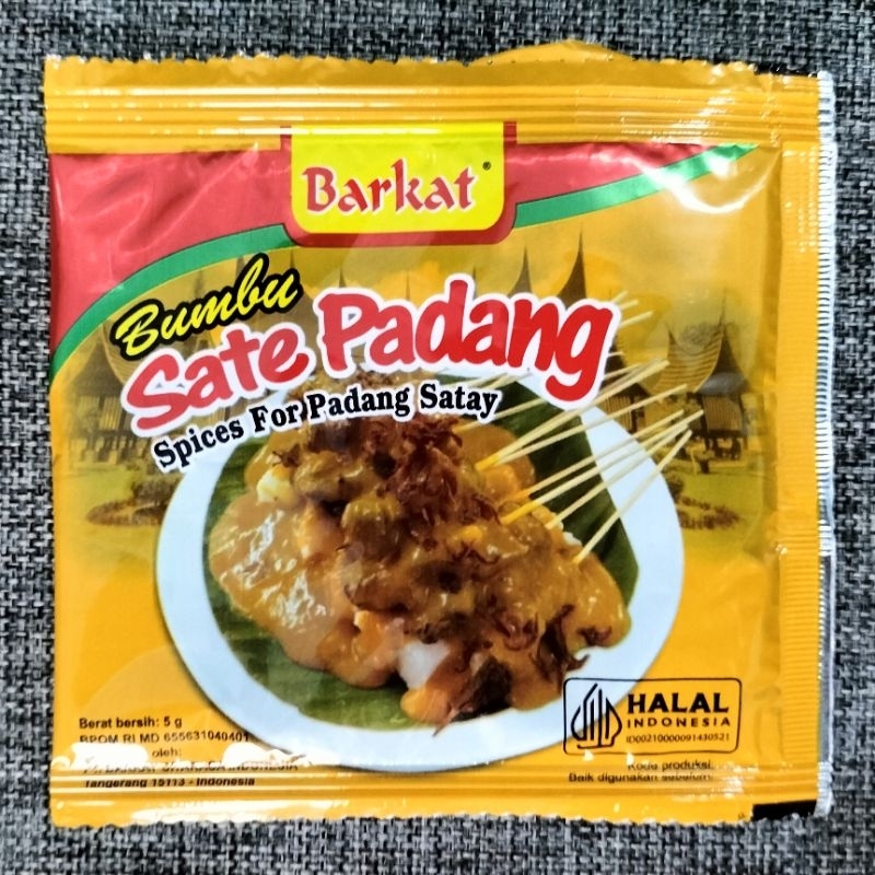 

BUMBU SATE PADANG 5gr Barkat asli khas Minang