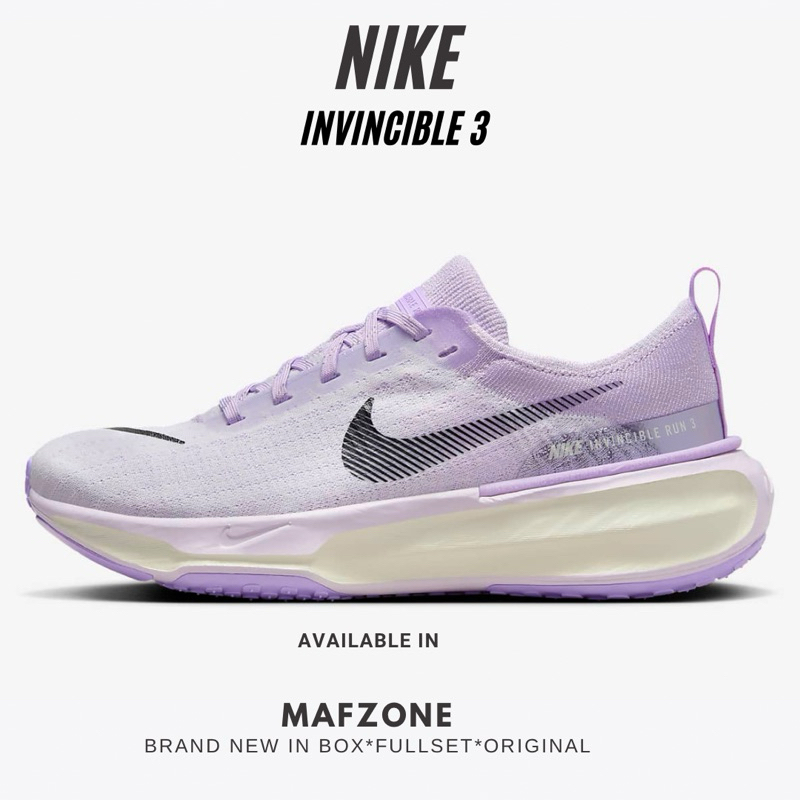 Nike Invincible 3 Womens Running Barely Grape/Sail ORIGINAL