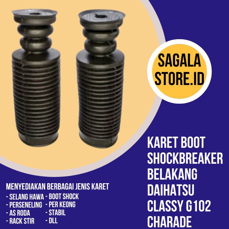 karet boot shockbreaker belakang daihatsu charade-classy G102