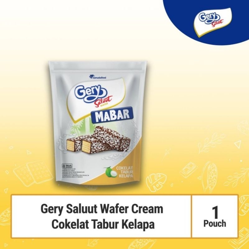 

Gery Salut Wafer Coklat Tabur Kelapa 85 gr / Biskuit Wafer Gery Salut / Biskuit Gery / Gery