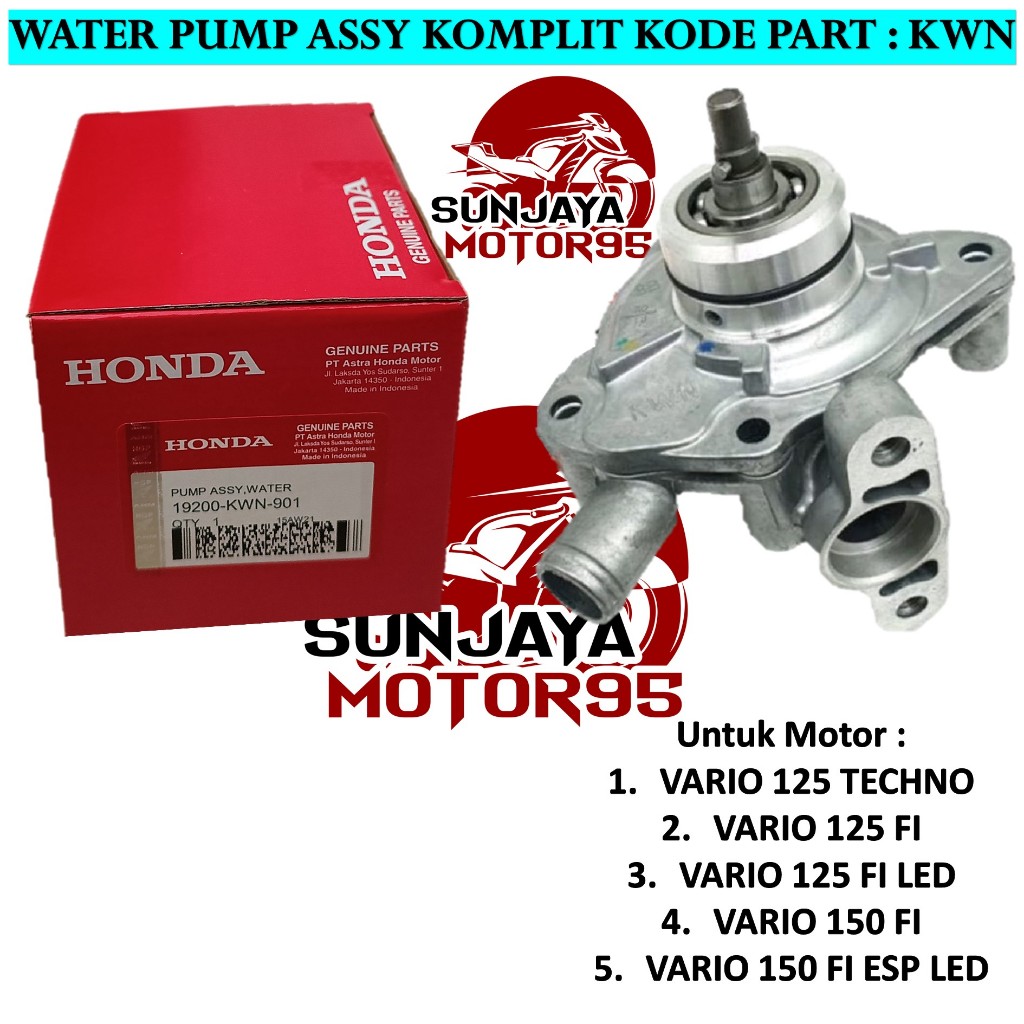 Water Pump Assy Honda Vario 125 - Vario 150 - PCX 150 Lokal - ADV KWN