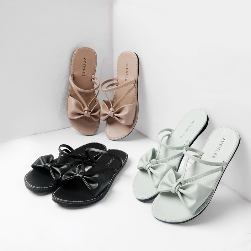 Sandal Slop Wanita Unik Bisa Dijadikan Sandal Tali Sol Karet Anti Licin Avenlee Analisa
