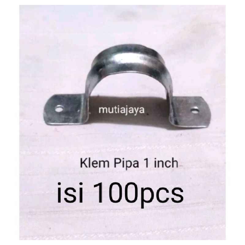 100pcs Klem pipa paralon 1 inch
