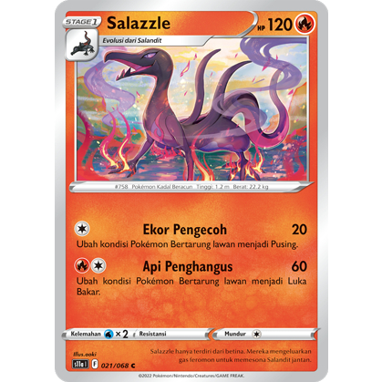 POKEMON TCG INDONESIA SALAZZLE S11A 021/068