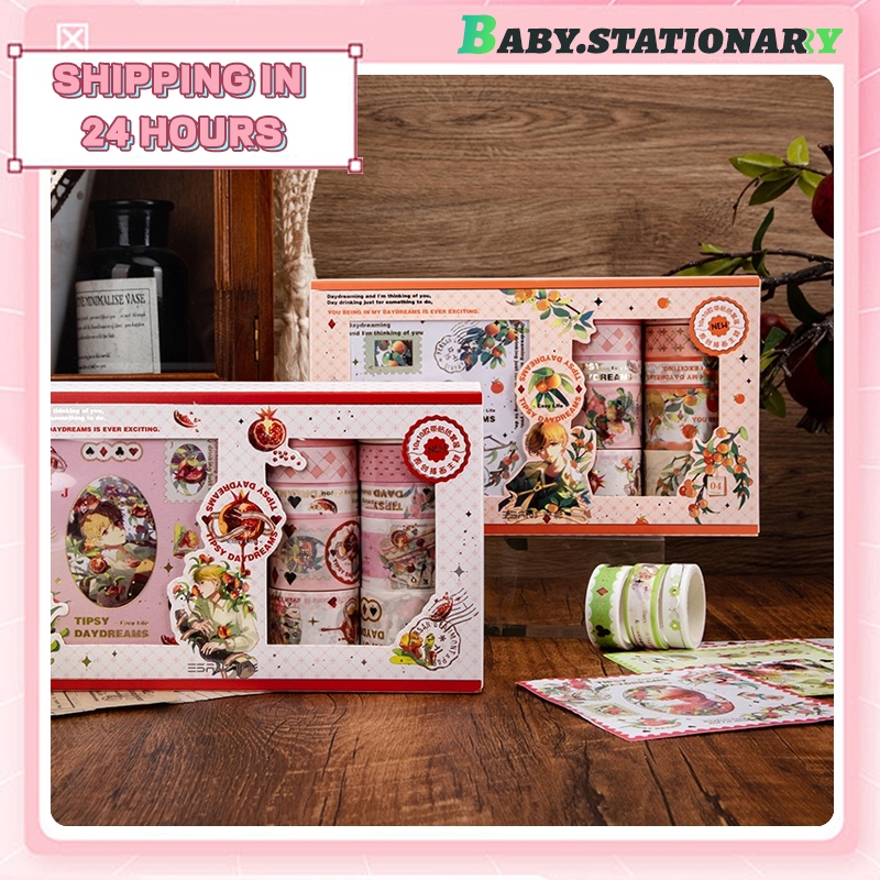 

Stiker kartun lucu DIY Washi tape set / stiker buku pegangan kreatif hadiah anak-anak