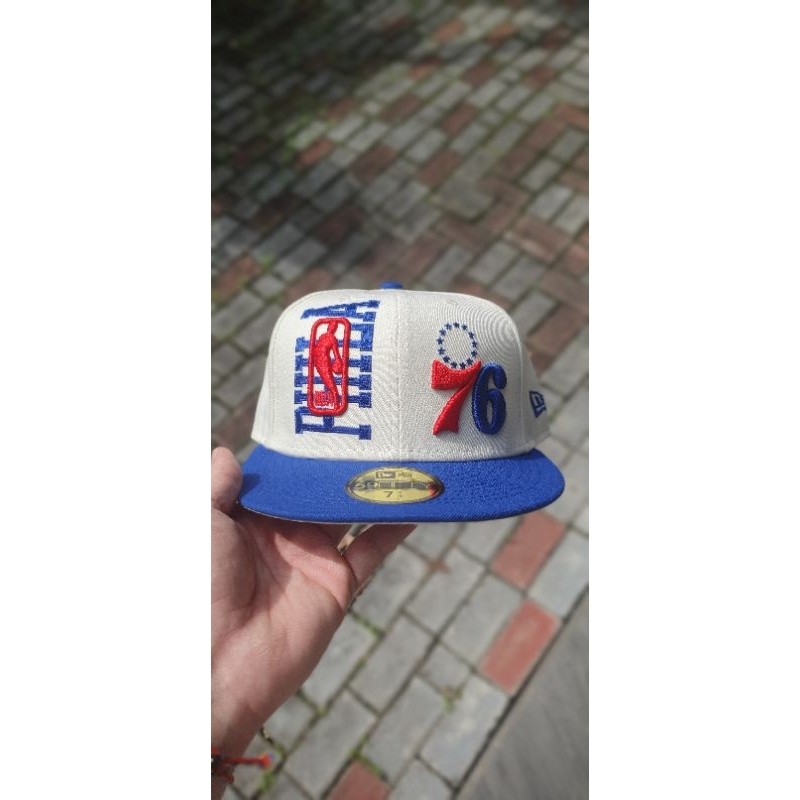 Topi NBA New Era Philadelphia 76ers Size 7¼