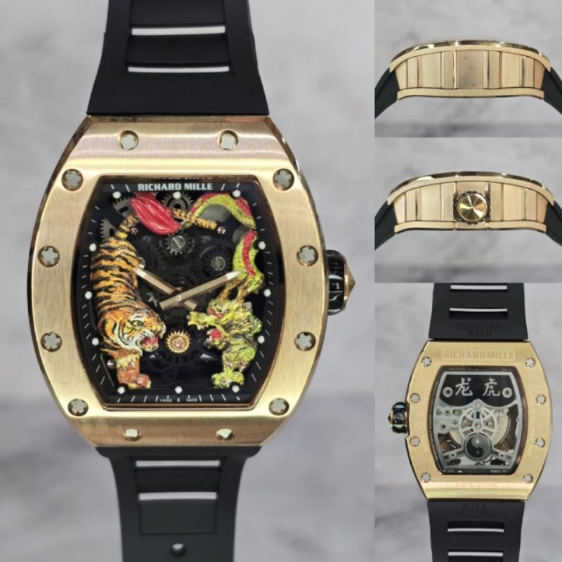 Jam tangan Automatic Swiss RM 51-01 Tiger Dragon Michelle Yeoh Sapphire Stainless steel