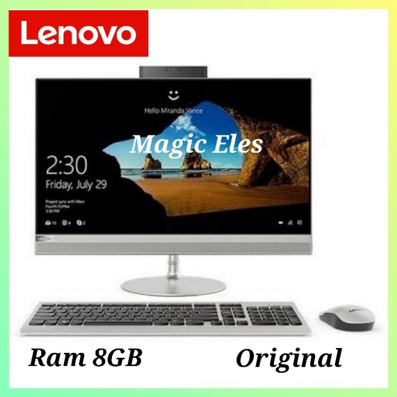 PC All in one Lenovo 520 -24IKU intel Core i7 -8700T Ram 8GB SSD 512GB Windows 10