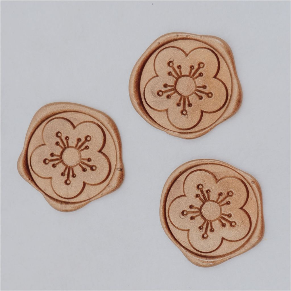 

Sakura Round Wax Seal - wax coin - lilin segel undangan