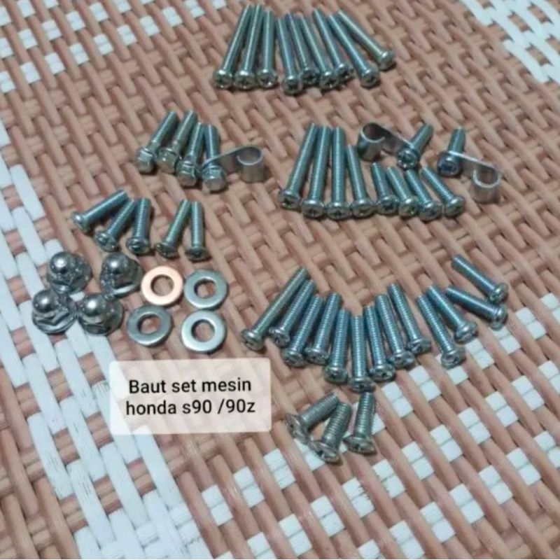 BAUT UNTUK MESIN MOTOR KLASIK CLASSIC JADUL HONDA S90 ASTRA 90Z FULLSET LENGKAP