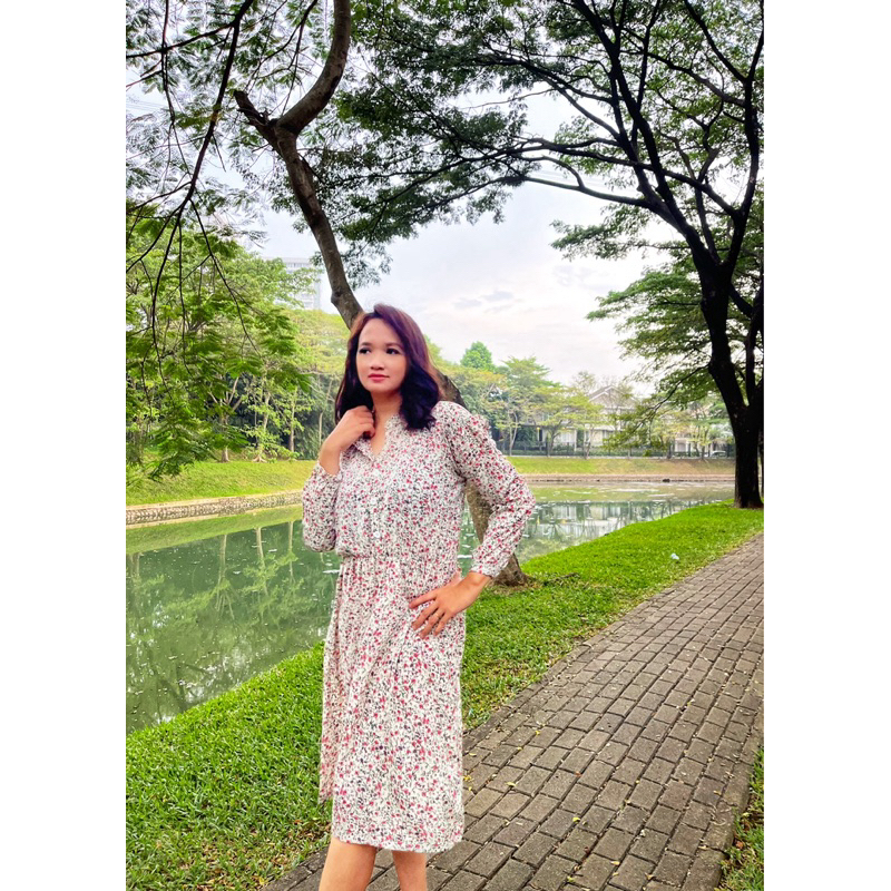 Dress Bunga Dress Motif Bunga Dress Motif Baju Motif Baju Motif Bunga Dress Midi Dress
