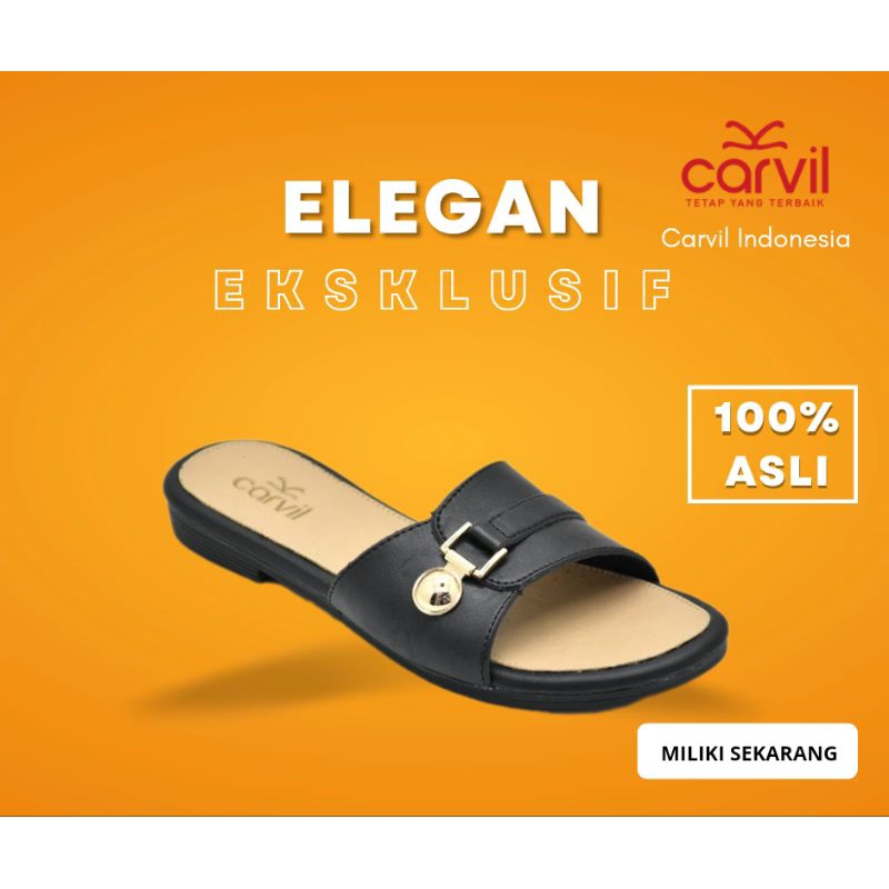 CARVIL BELLA 02 Sandal Carvil Wanita Terbaru Sendal Carvil Wanita Original Selop