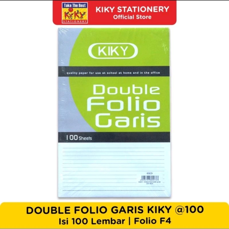 

Kertas Double Folio Kiky/Rolling Folio Sinar Dunia Kiky