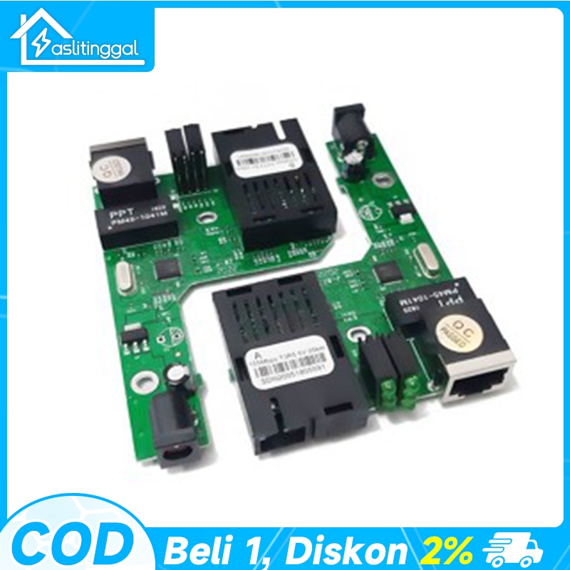 Promo PCB Board HTB-3100 A+B Side A Side B Fiber Optic Media Converter PCB Board HTB-3100 A B