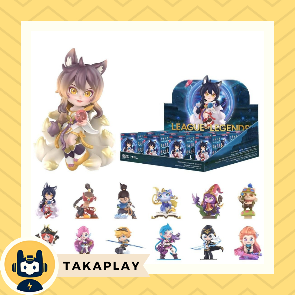 Blind Box Action Figure Pop Mart League of Legends LOL Legend Series Mystery Random Ahri Lee Sin Yas