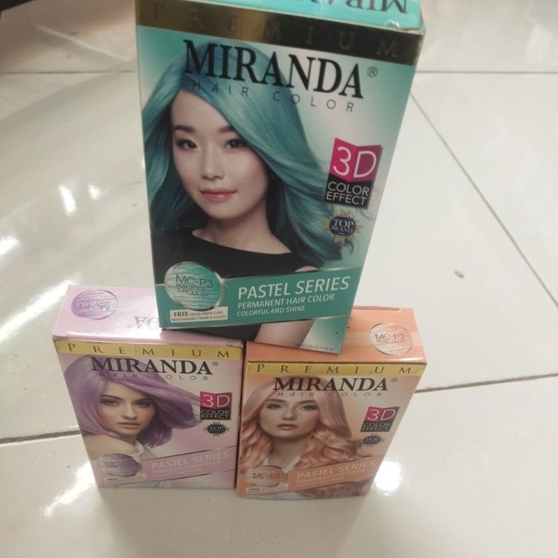 miranda pastel pewarna rambut cat rambut