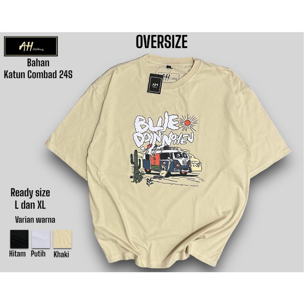 Kaos Pria Wanita AH Clothing Oversize T-Shirt 100% Cotton Combed 24s Full Tag Original Authentic Dis
