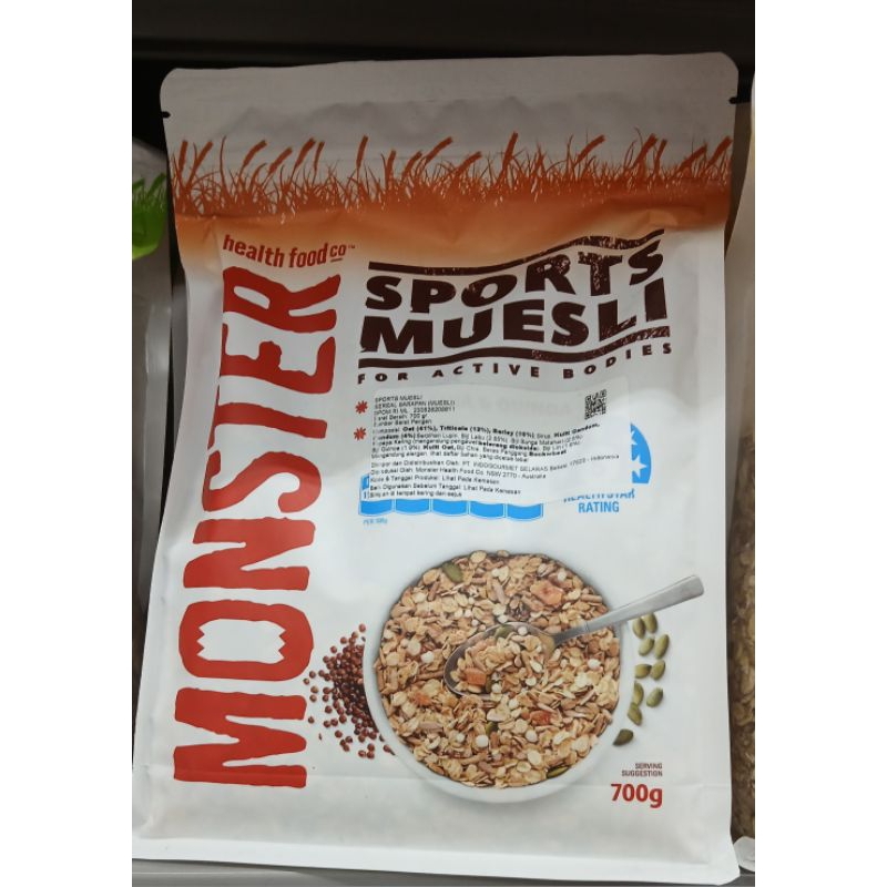 

Monster Health Food Sport Muesli 700g - HK, RM
