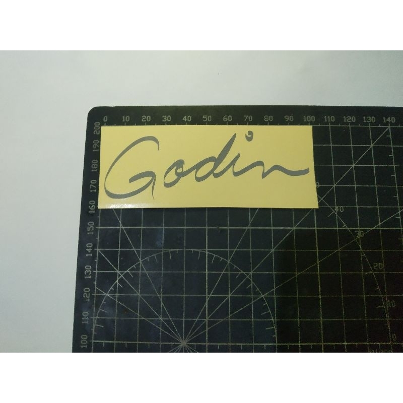 

cutting stiker godin