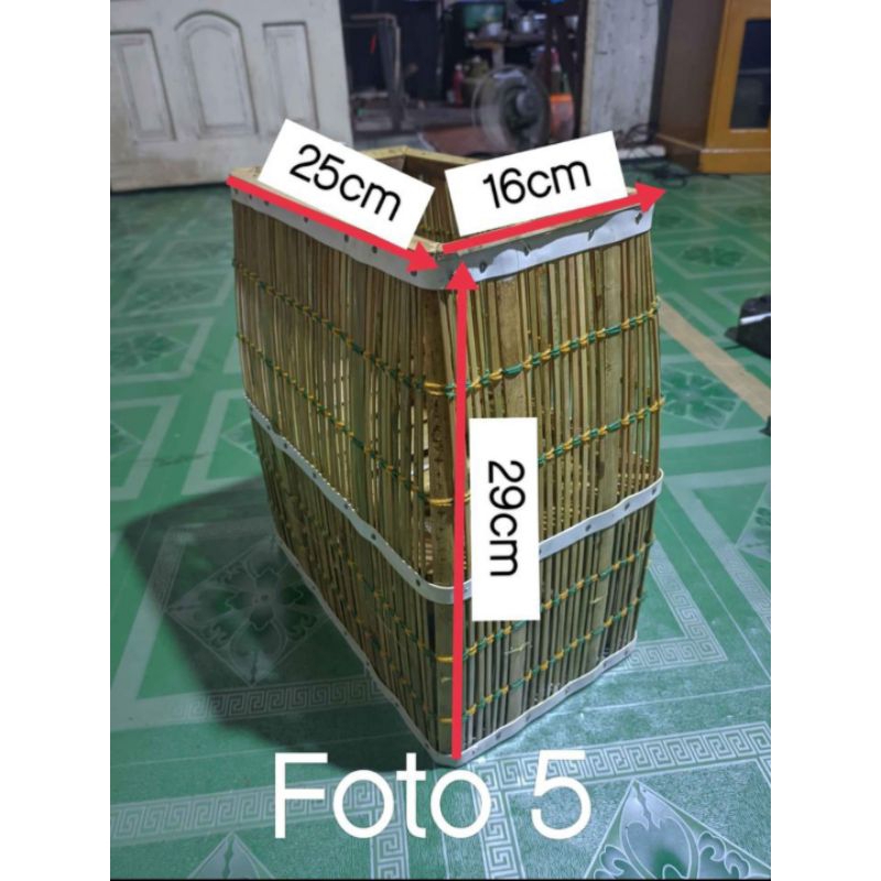 ladung pancing / tempat ikan berbahan bambu dan kayu
