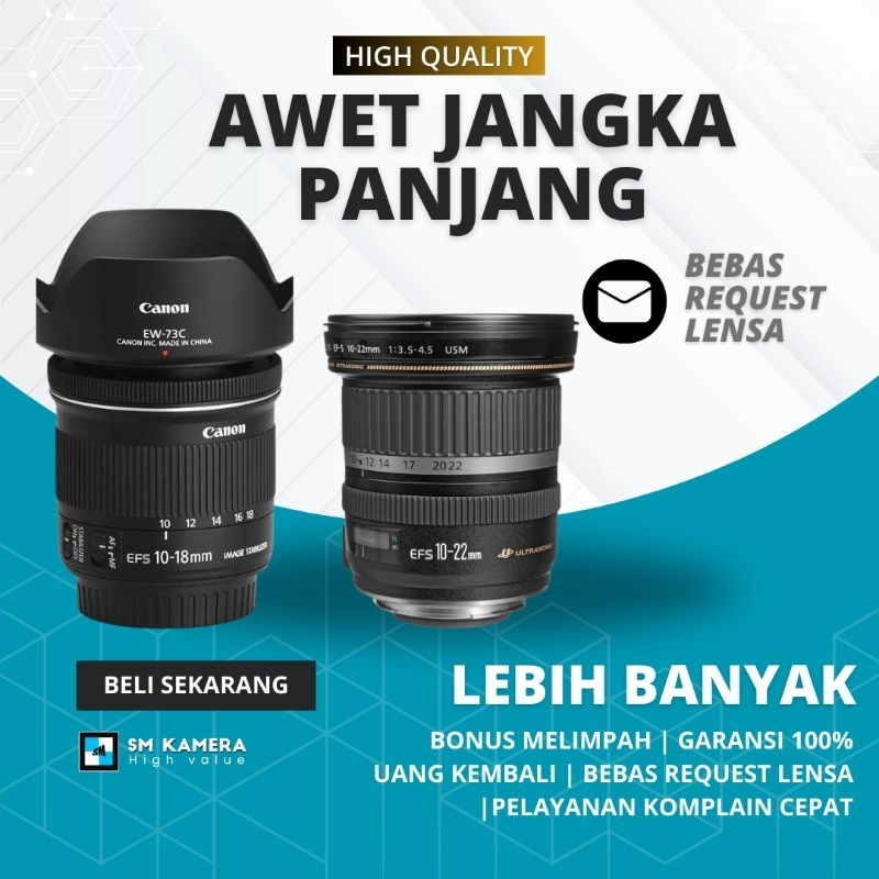 Lebih Kece LENSA WIDE DSLR CANON 10-22MM USM LENSA CANON 10-18MM STM LENSA WIDE DSLR CANON SIGMA 10-