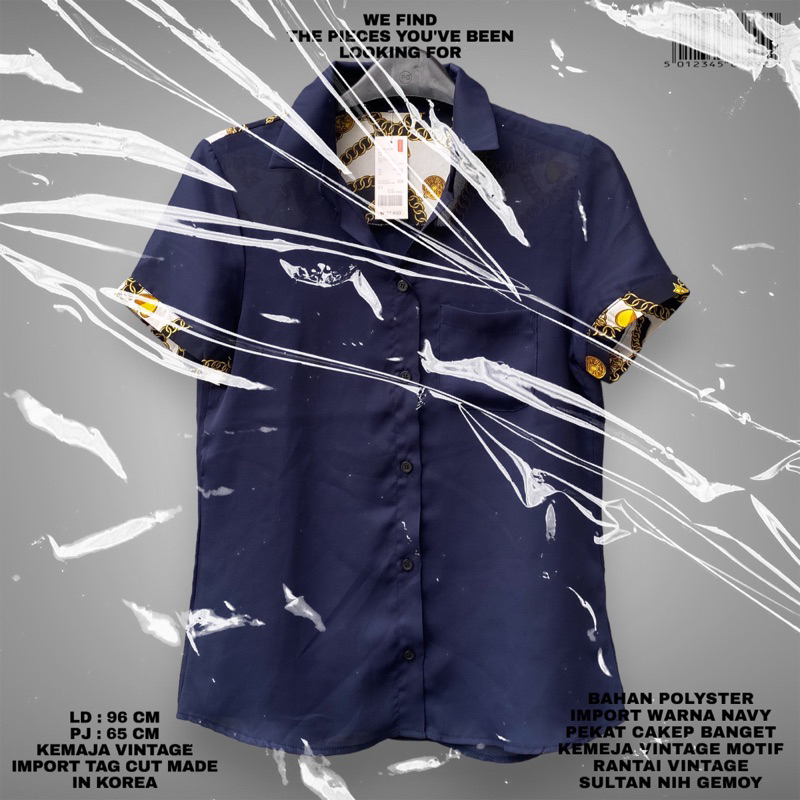 KEMEJA IMPORT/KOREAN KEMEJA/KEMEJA VINTAGE RANTAI/KEMEJA VINTAGE SULTAN/KEMEJA PREMIUM IMPORT VINTAG