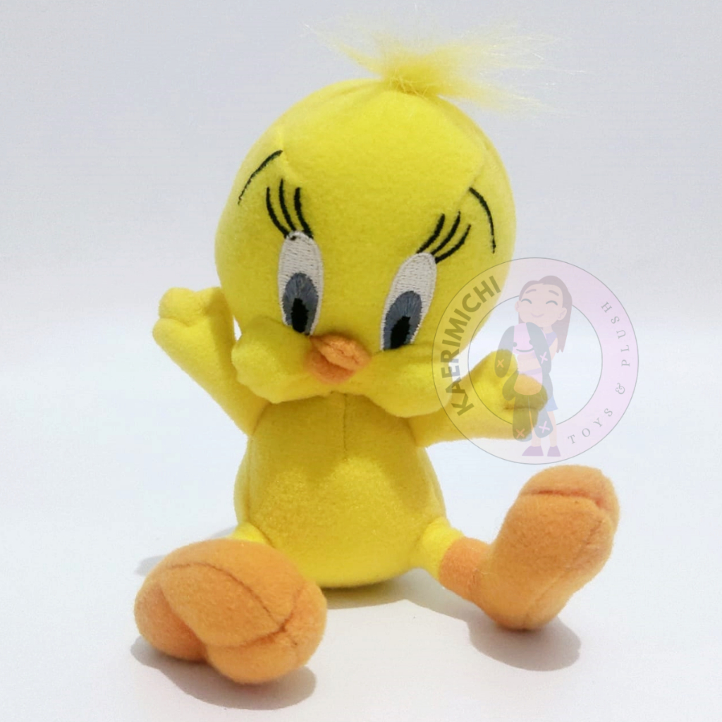 Boneka Tweety Original Looney Tunes Small Size Bisa Getar Kalau Ditarik