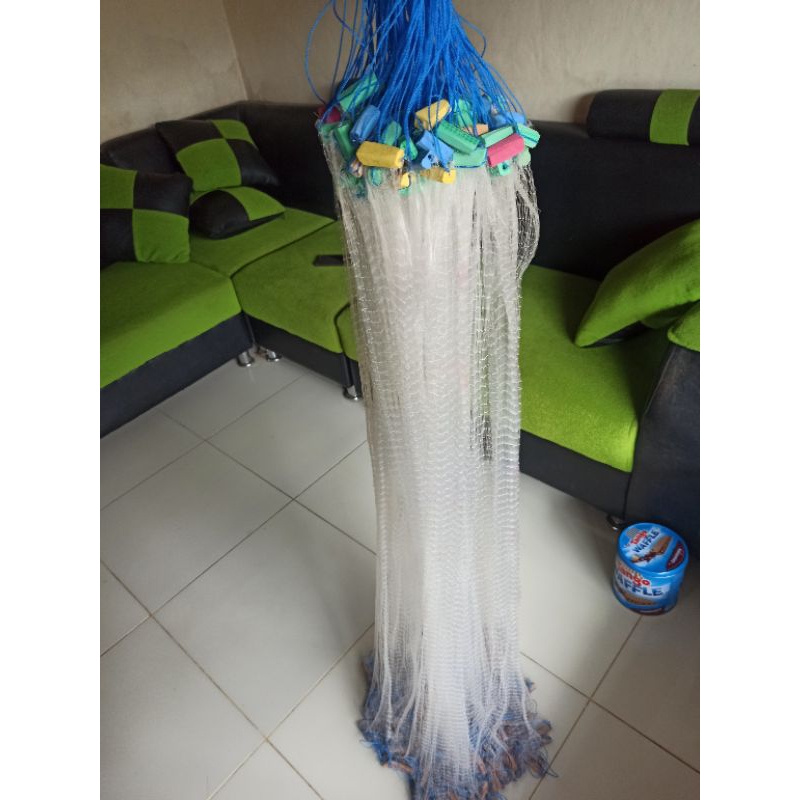 Jaring ikan 1inc ( 1 jari telunjuk) panjang 50meter
