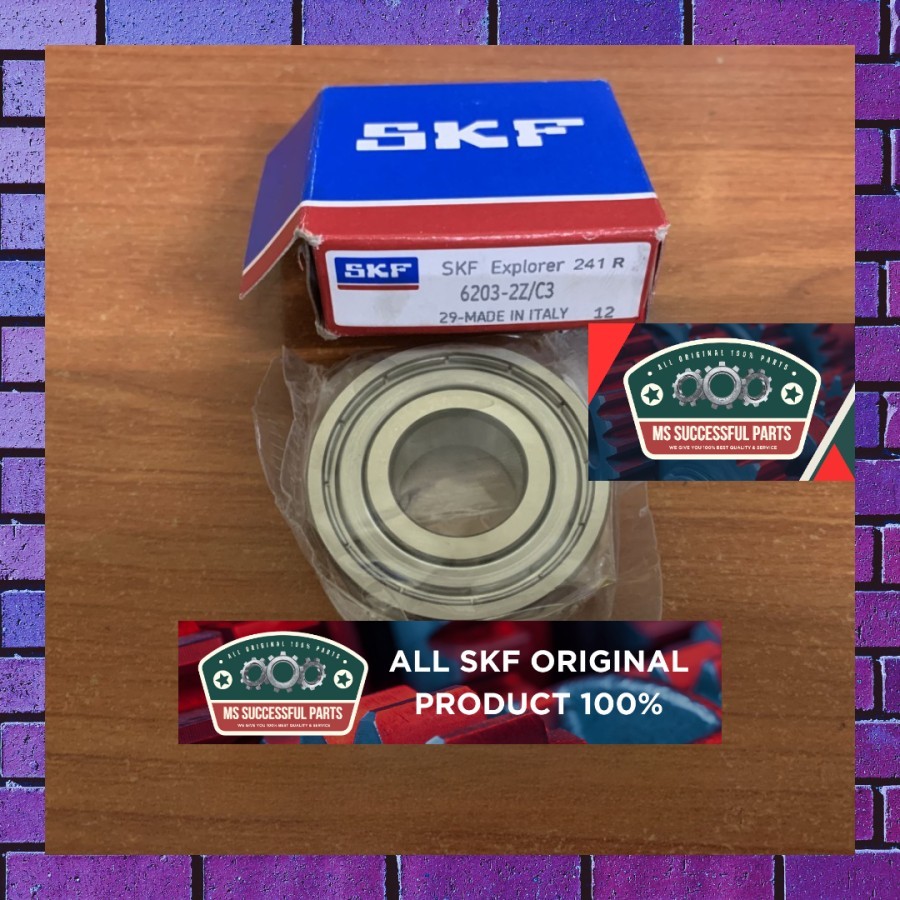 BEARING 6203 ZZ C3 SKF ORIGINAL 6203-2Z C3