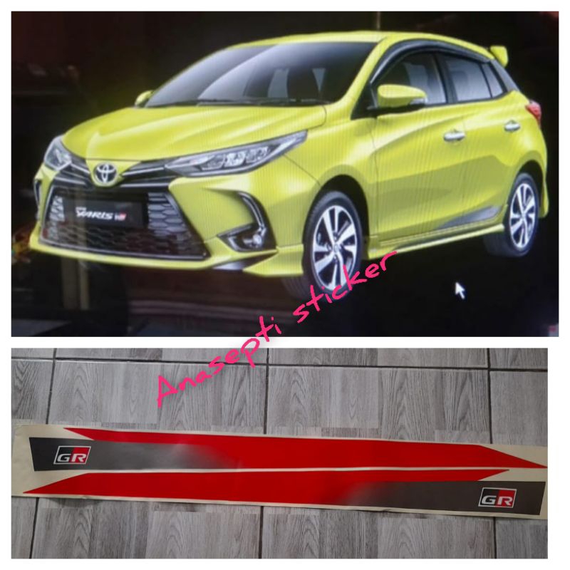 List body stiker Toyota Yaris GR Sporty 2021/ List body Toyota GR Sporty Yaris, Agya,  Rush, Raize
