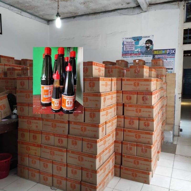 

Kecap Manis SH 300ML Botol (24 botol) Asli Lokal 100%