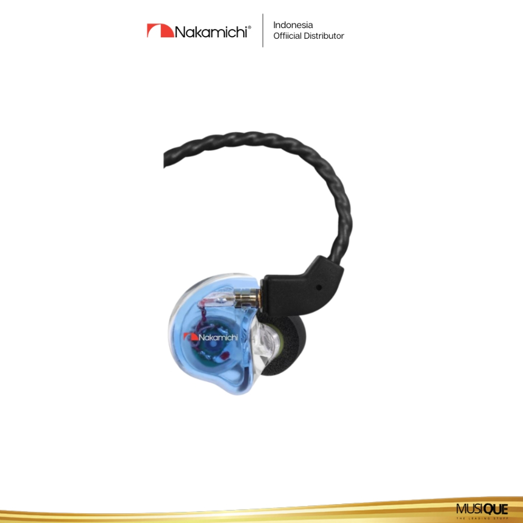 Nakamichi ELITE PRO 200 In-Ear Stereo Earphones - Dual Dynamic Drivers, Passive Noise Reduction