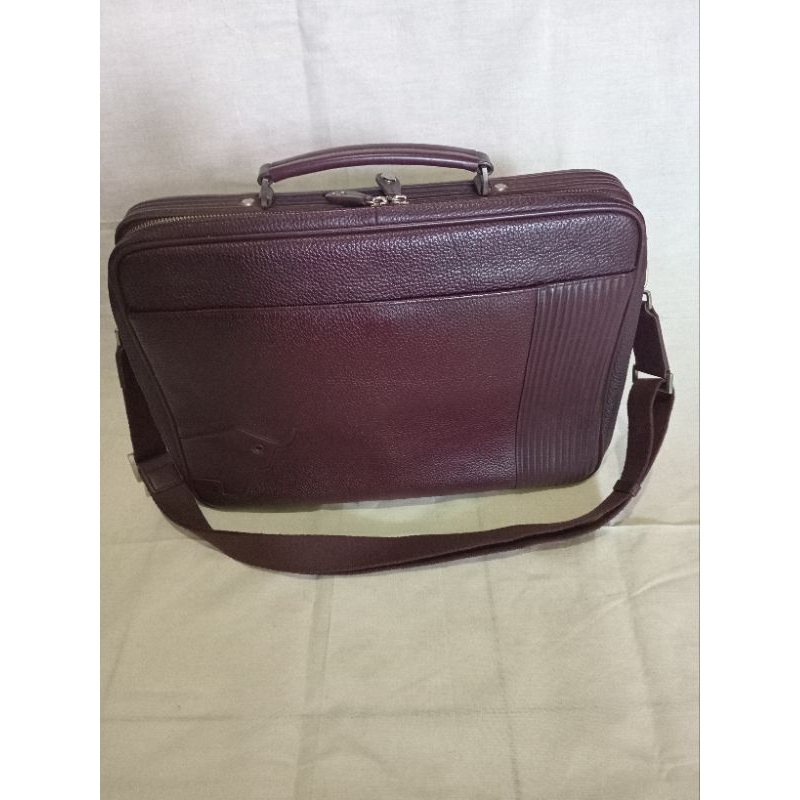 Tas Laptop Preloved Braun Buffel, Unisex, Koleksi Pribadi..