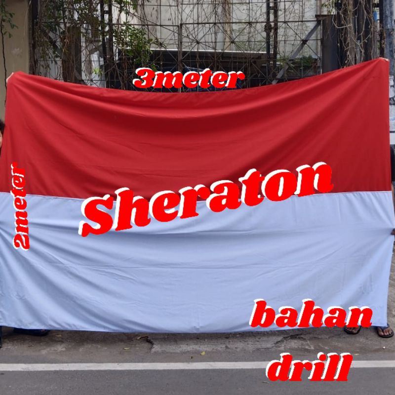 

bendera merah putih bendera Indonesia bahan drill UK. 200cm x 300cm / 2meter x 3meter