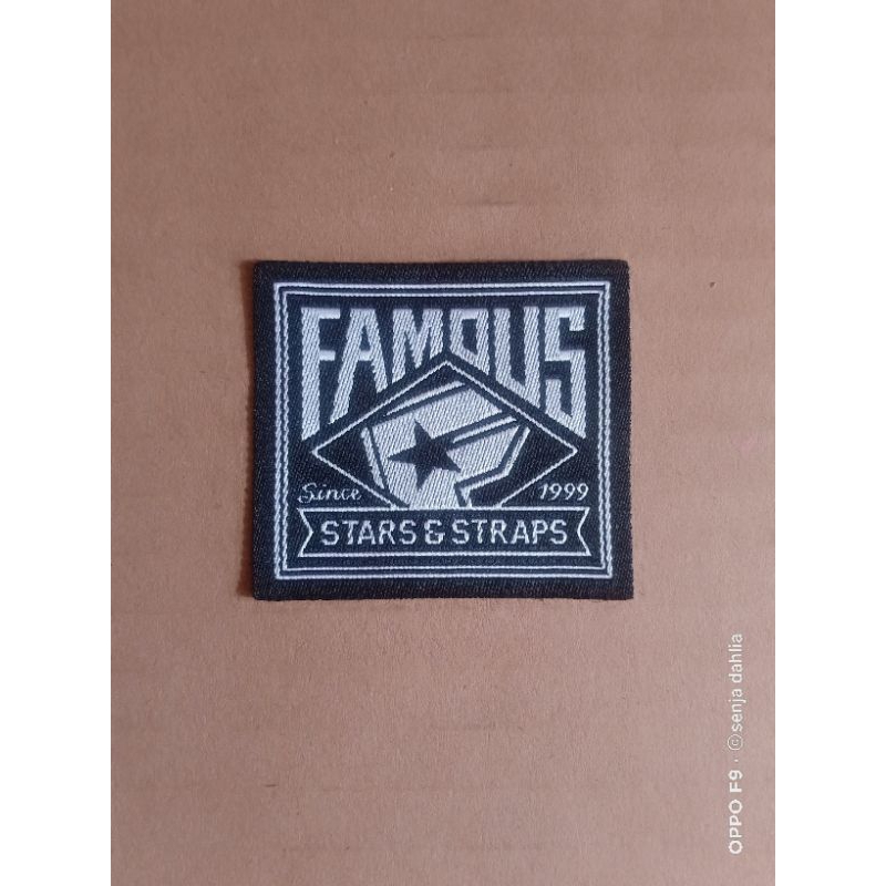 

tag label famous high quality woven